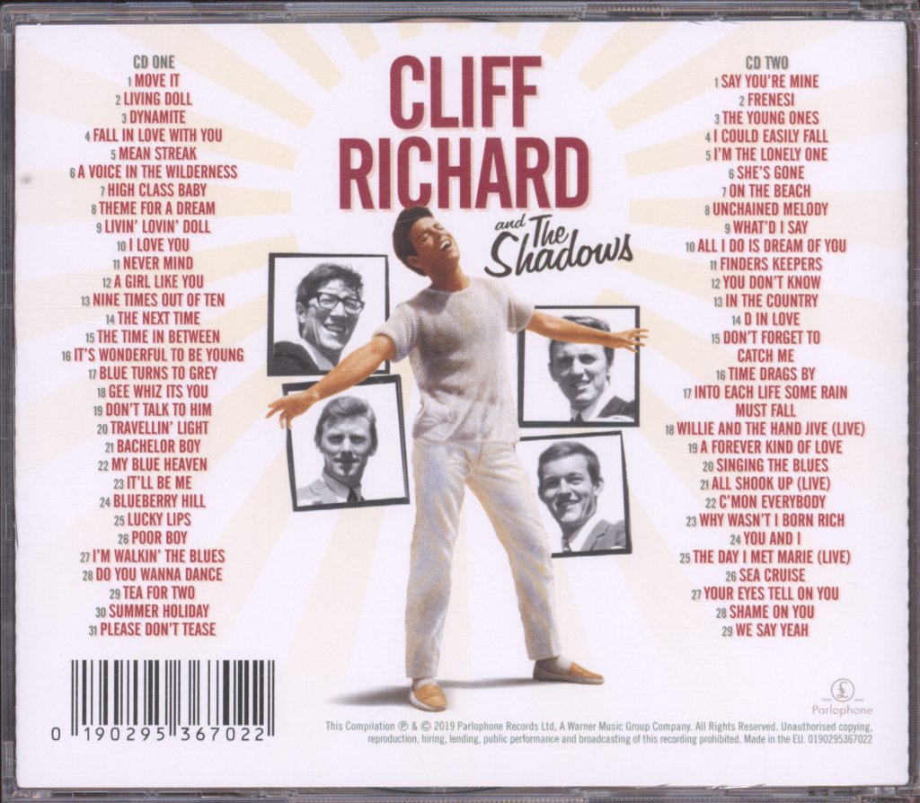 Cliff Richard & The Shadows - Best Of The Rock 'n' Roll Pioneers - Double Cd