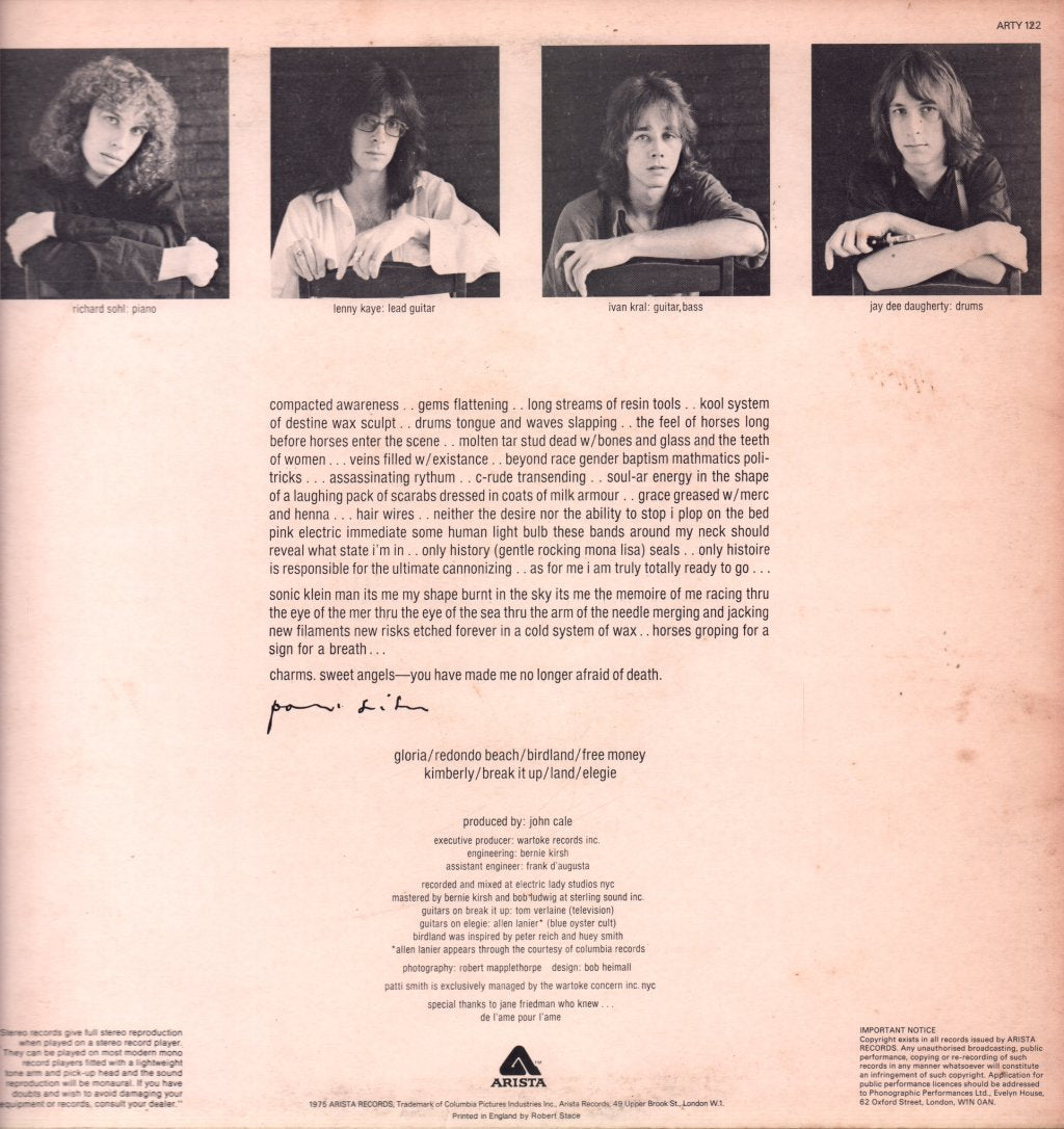 Patti Smith - Horses - Lp