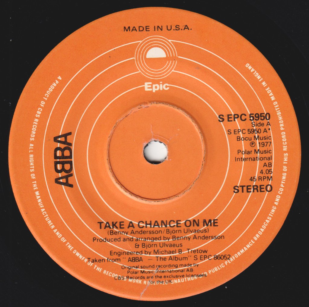 ABBA - Take A Chance On Me - 7 Inch