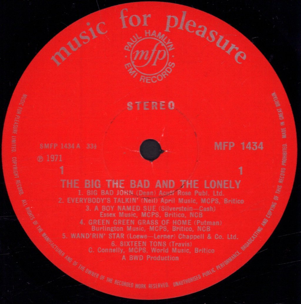 Big The Bad And The Lonely - Big The Bad And The Lonely - Lp
