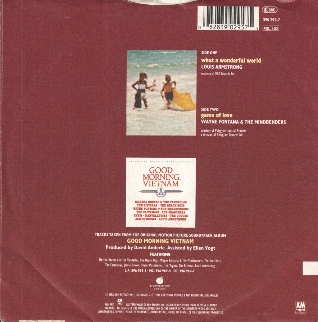 Louis Armstrong - What A Wonderful World - 7 Inch
