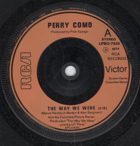 Perry Como - Way We Were - 7 Inch
