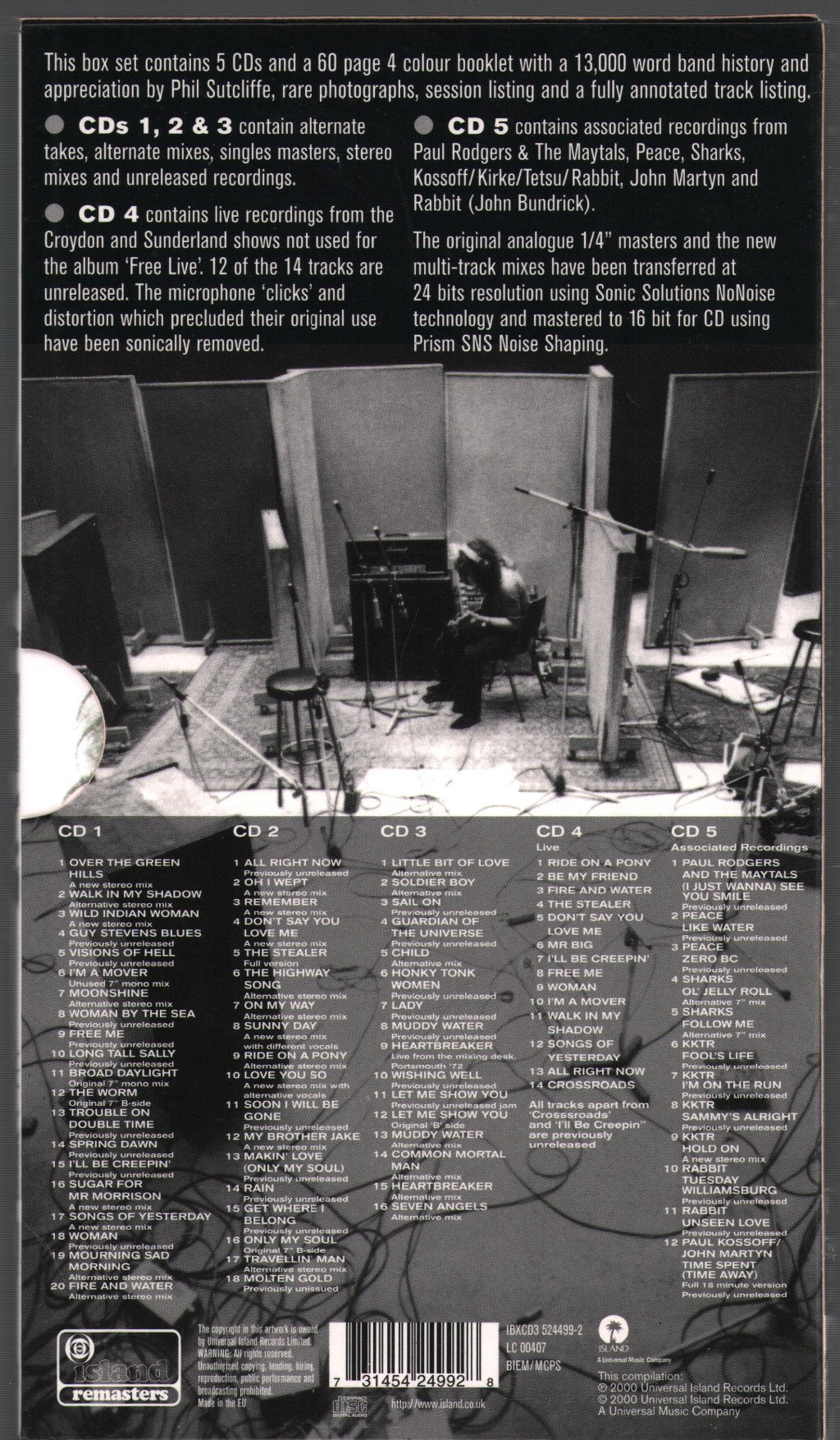 Free - Songs Of Yesterday - Cd Set