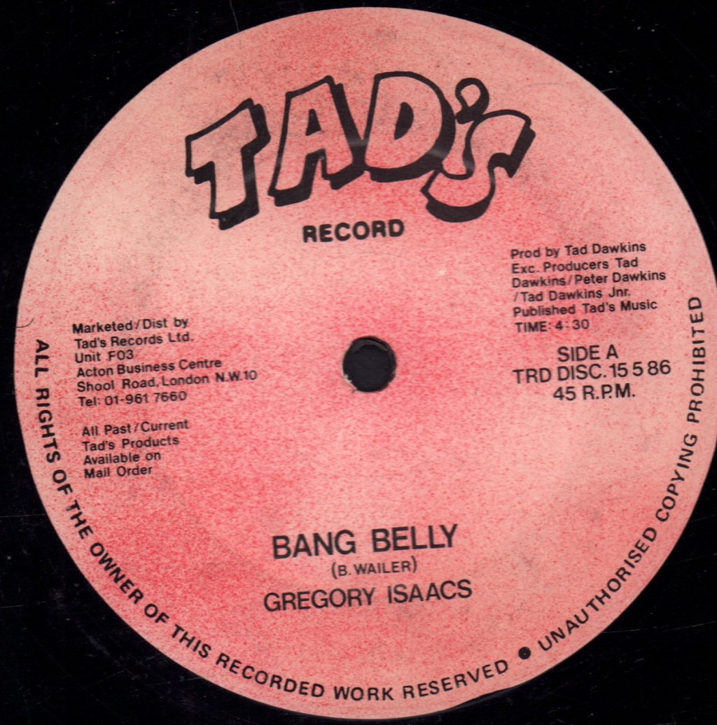 Gregory Isaacs - Bang Belly - 12 Inch