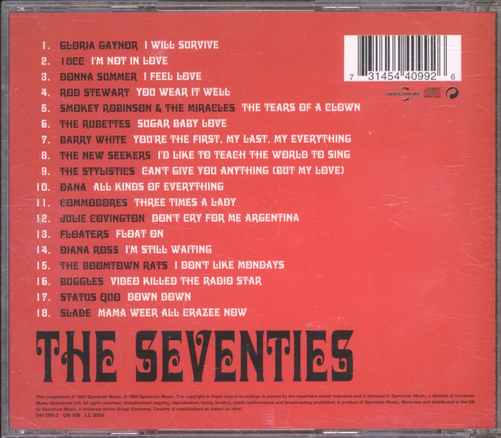 Various Artists - No.1's Of The Seventies - Cd