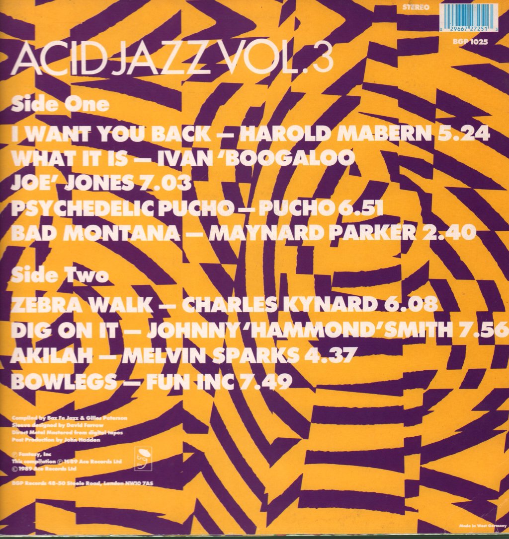 Various Artists - Acid Jazz Vol. 3 - Lp