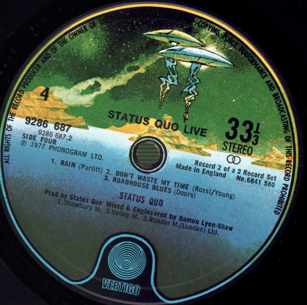 Status Quo - Live - Double Lp