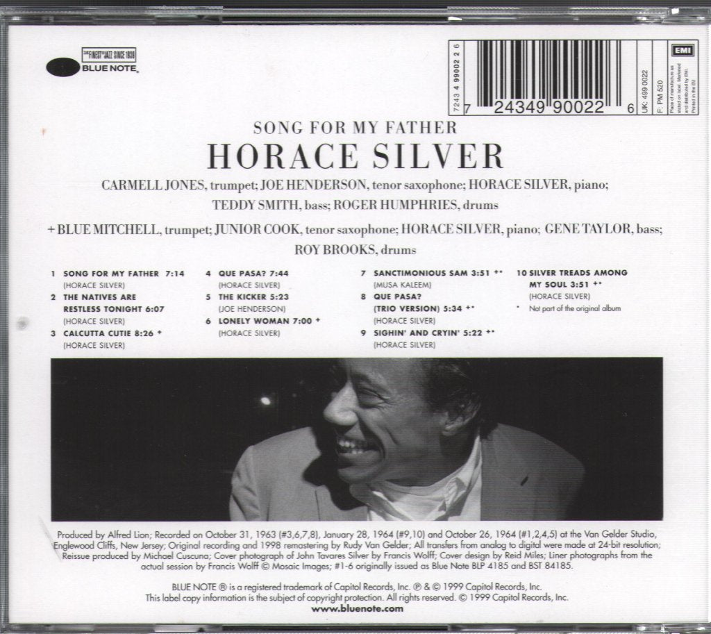Horace Silver Quintet - Song For My Father - Cd