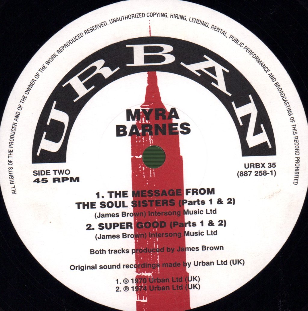 Marva Whitney / Myra Barnes - It's My Thing / The Message From The Soul Sisters - 12 Inch