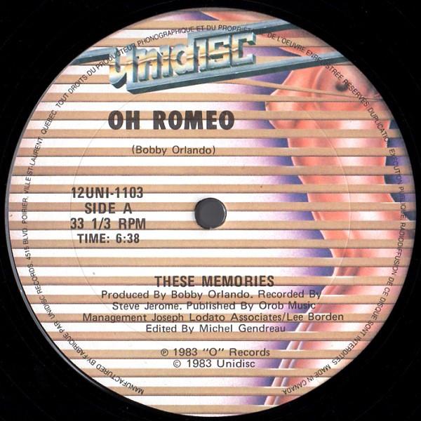 Oh Romeo - These Memories - 12 Inch