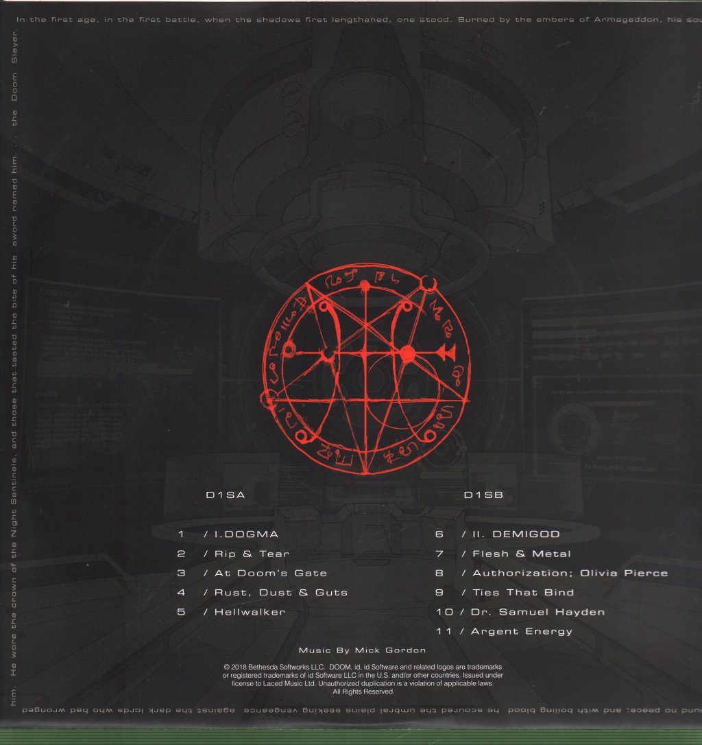 Mick Gordon - Doom (Original Game Soundtrack) - Double Lp