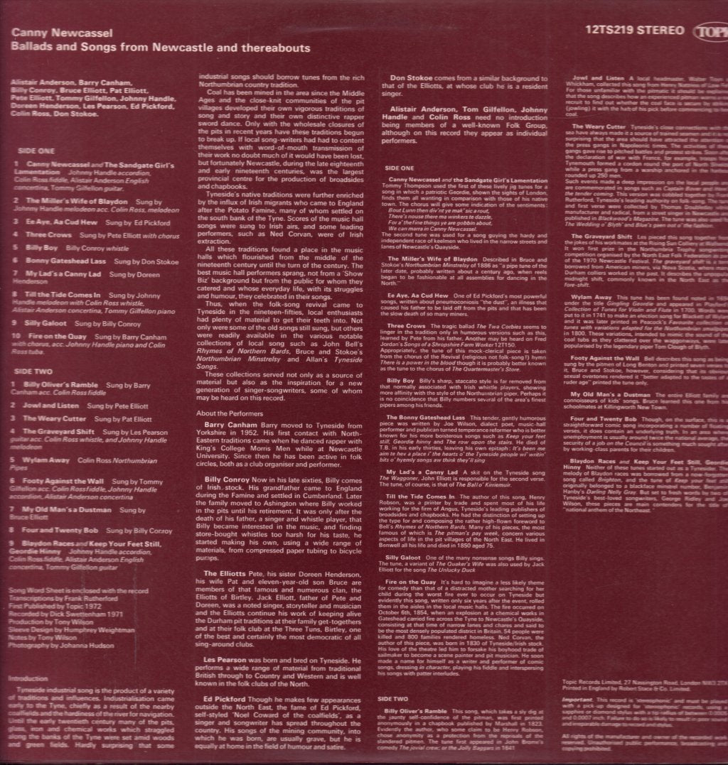 Various Artists - Canny Newcassel - Lp