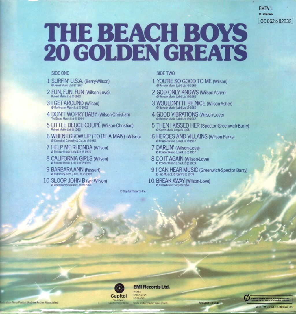 Beach Boys - 20 Golden Greats - Lp