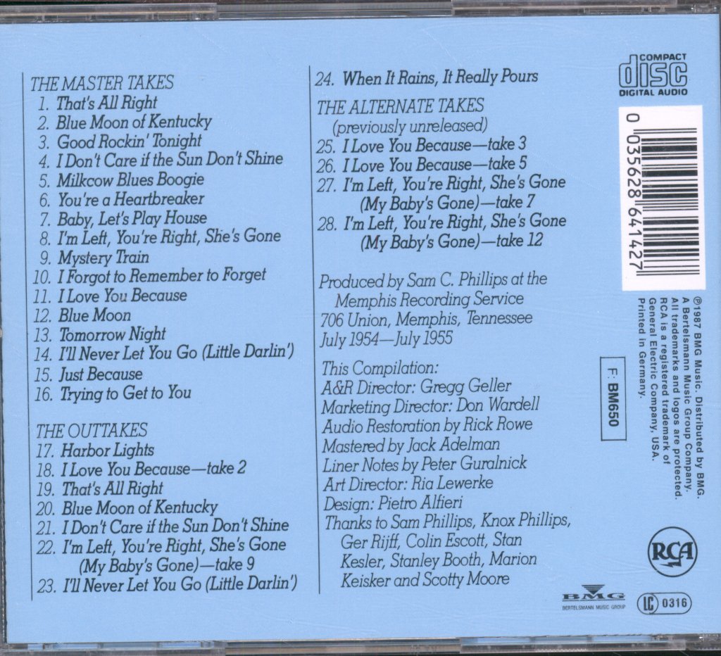 Elvis Presley - Sun Sessions CD (Elvis Presley Commemorative Issue) - Cd