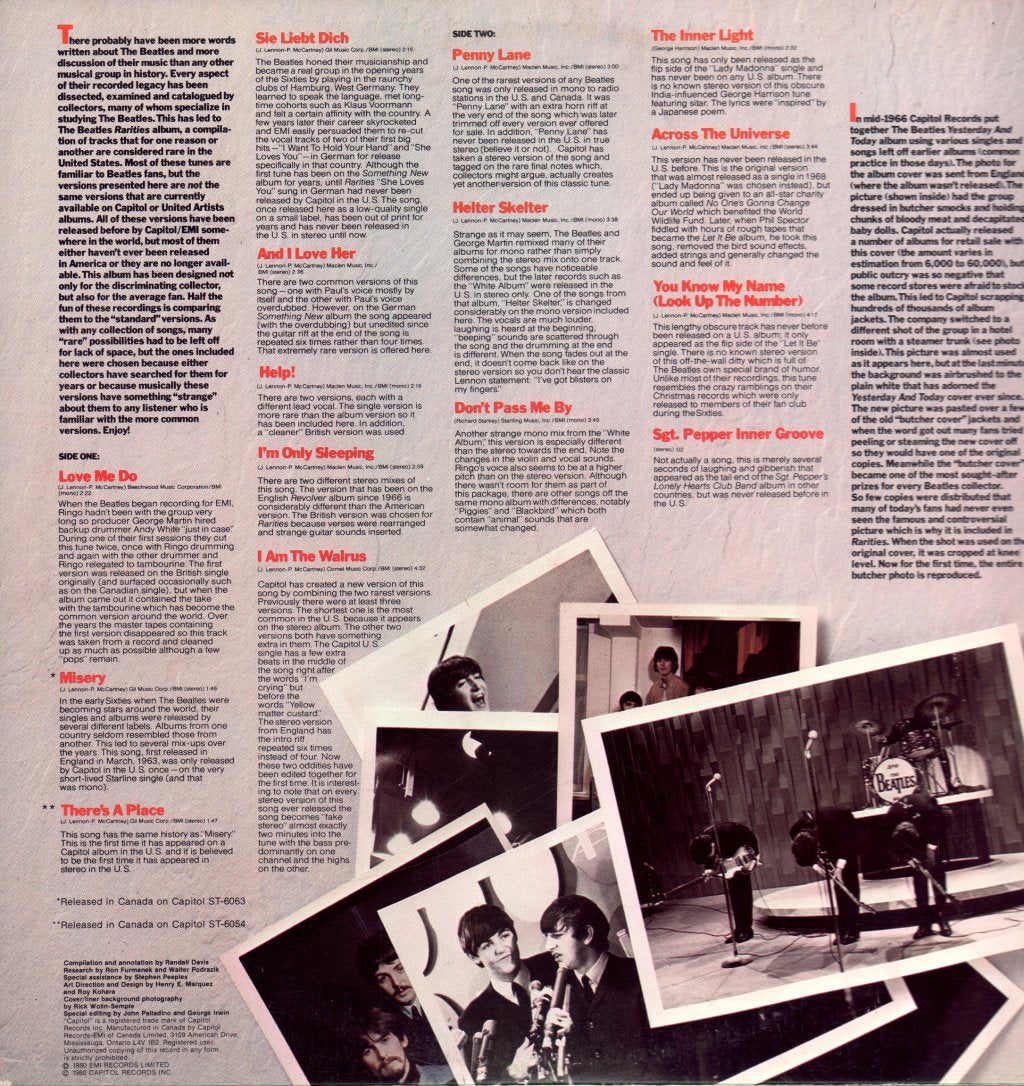 Beatles - Rarities - Lp