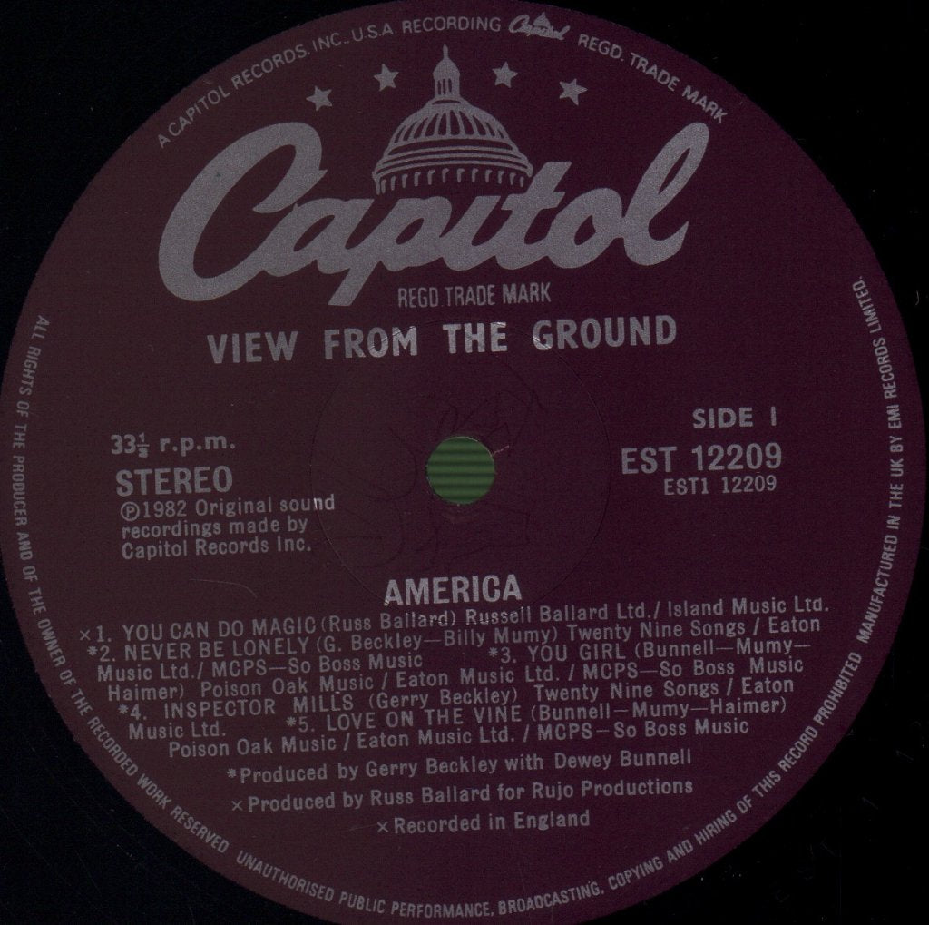 America - View From The Ground - Lp