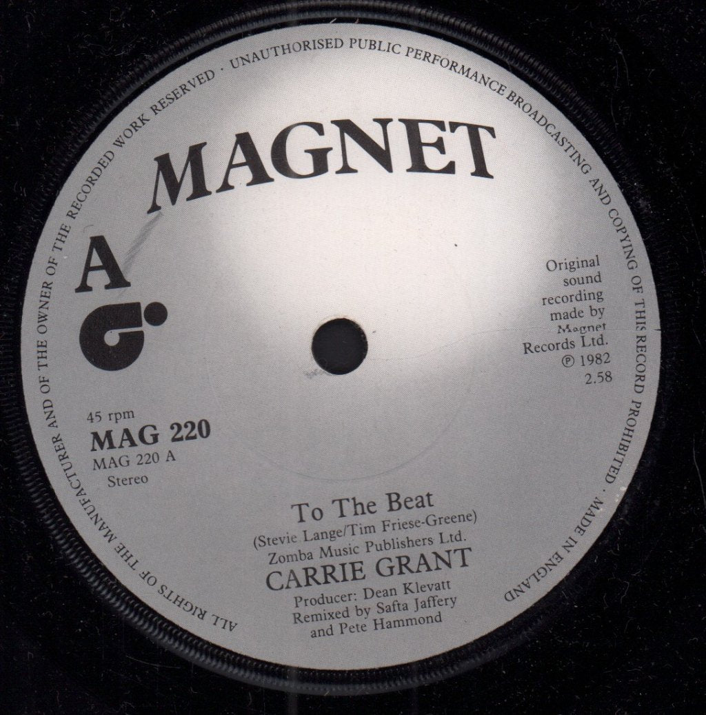 Carrie Grant - To The Beat - 7 Inch