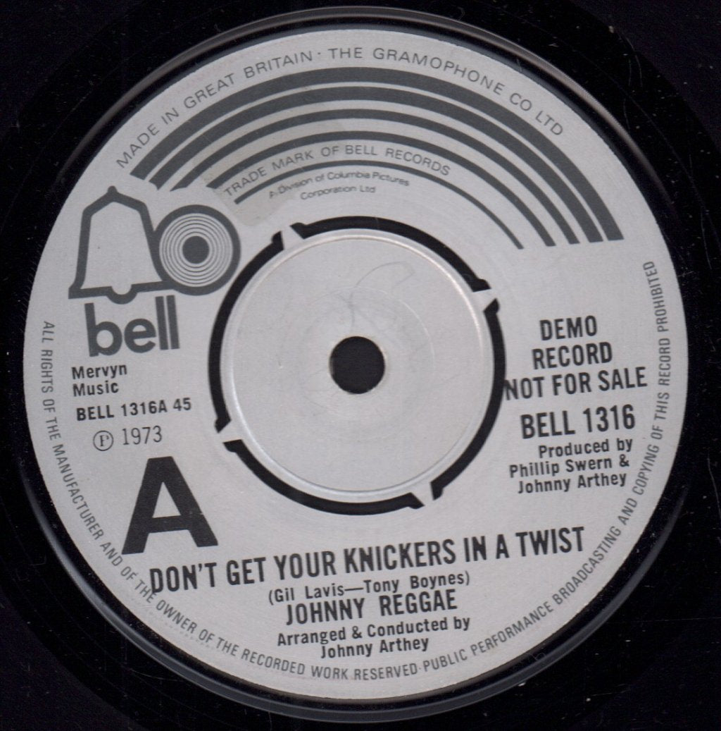 Johnny Reggae - Don't Get Your Knickers In A Twist - 7 Inch