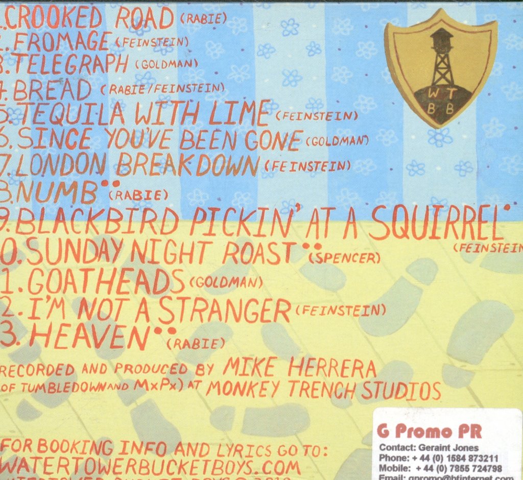 Water Tower Bucket Boys - Sole Kitchen - Cd