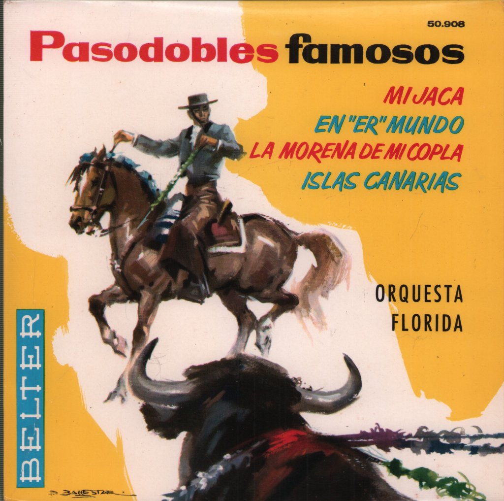 Orquesta Florida - Pasodobles Famosos - 7 Inch