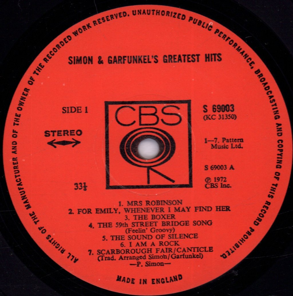 Simon And Garfunkel - Greatest Hits - Lp