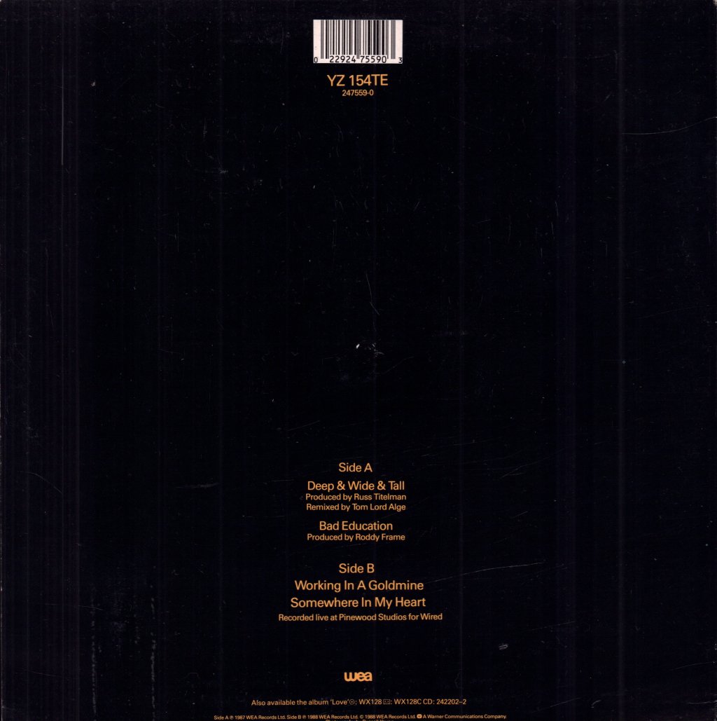 Aztec Camera - Deep And Wide And Tall - 10 Inch