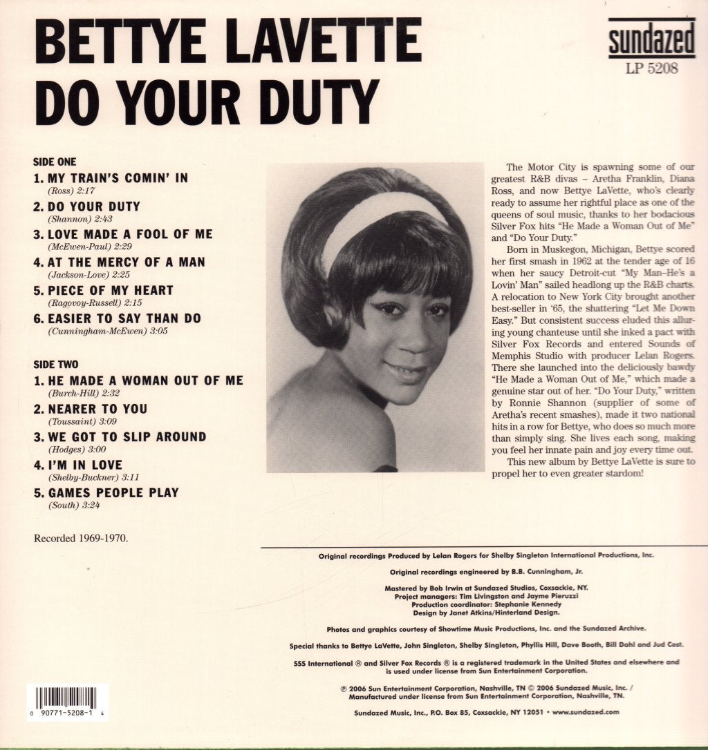 Bettye LaVette - Do Your Duty - Lp