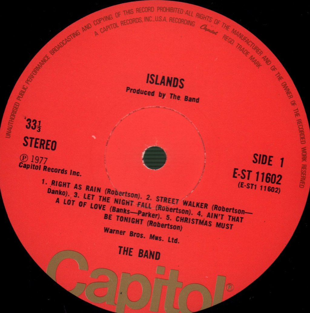 Band - Islands - Lp