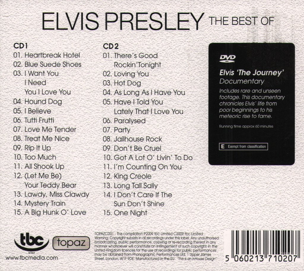Elvis Presley - Best Of - Cd Set