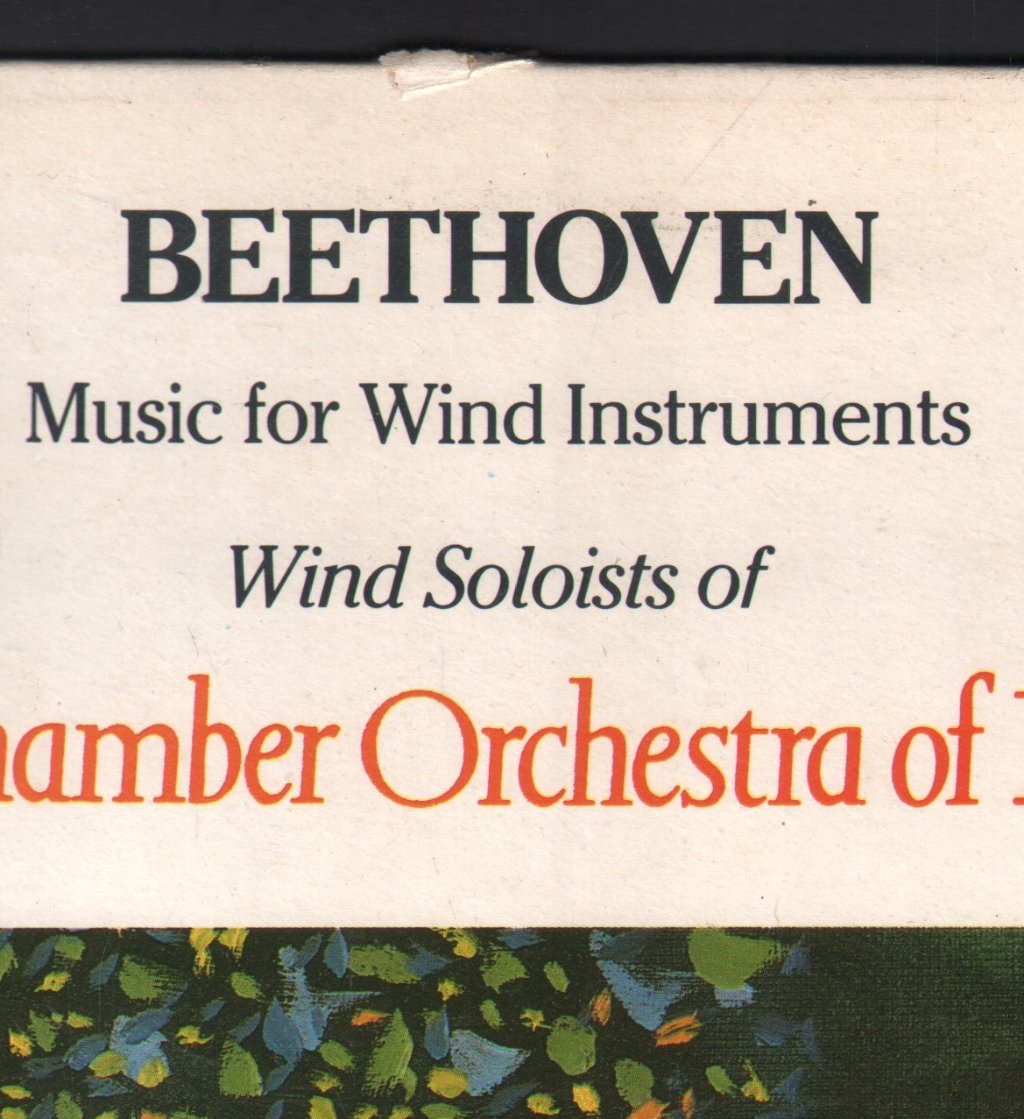 Wind Soloists Of The Chamber Orchestra Of Europe - Beethoven - Music For Wind Instruments - Lp
