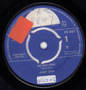 Jimmy Dean - Big Bad John - 7 Inch