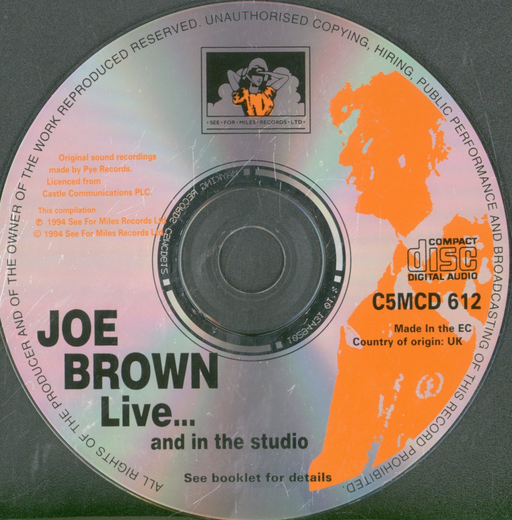 Joe Brown - Joe Brown Live! ...And In The Studio - Cd