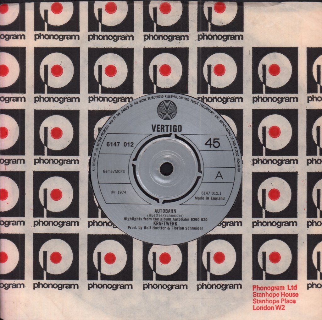 Kraftwerk - Autobahn - 7 Inch