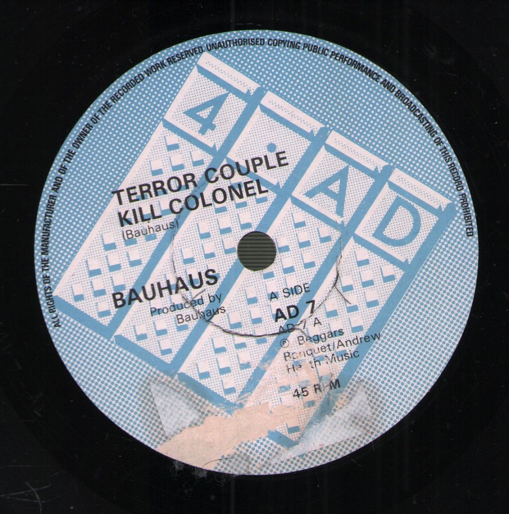 Bauhaus - Terror Couple Kill Colonel - 7 Inch