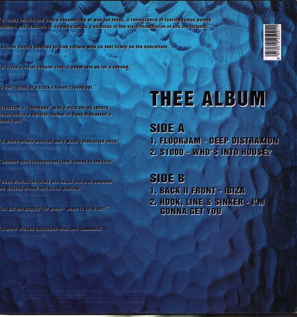 Various Artists - Deep Distraxion - Thee Album - 12 Inch