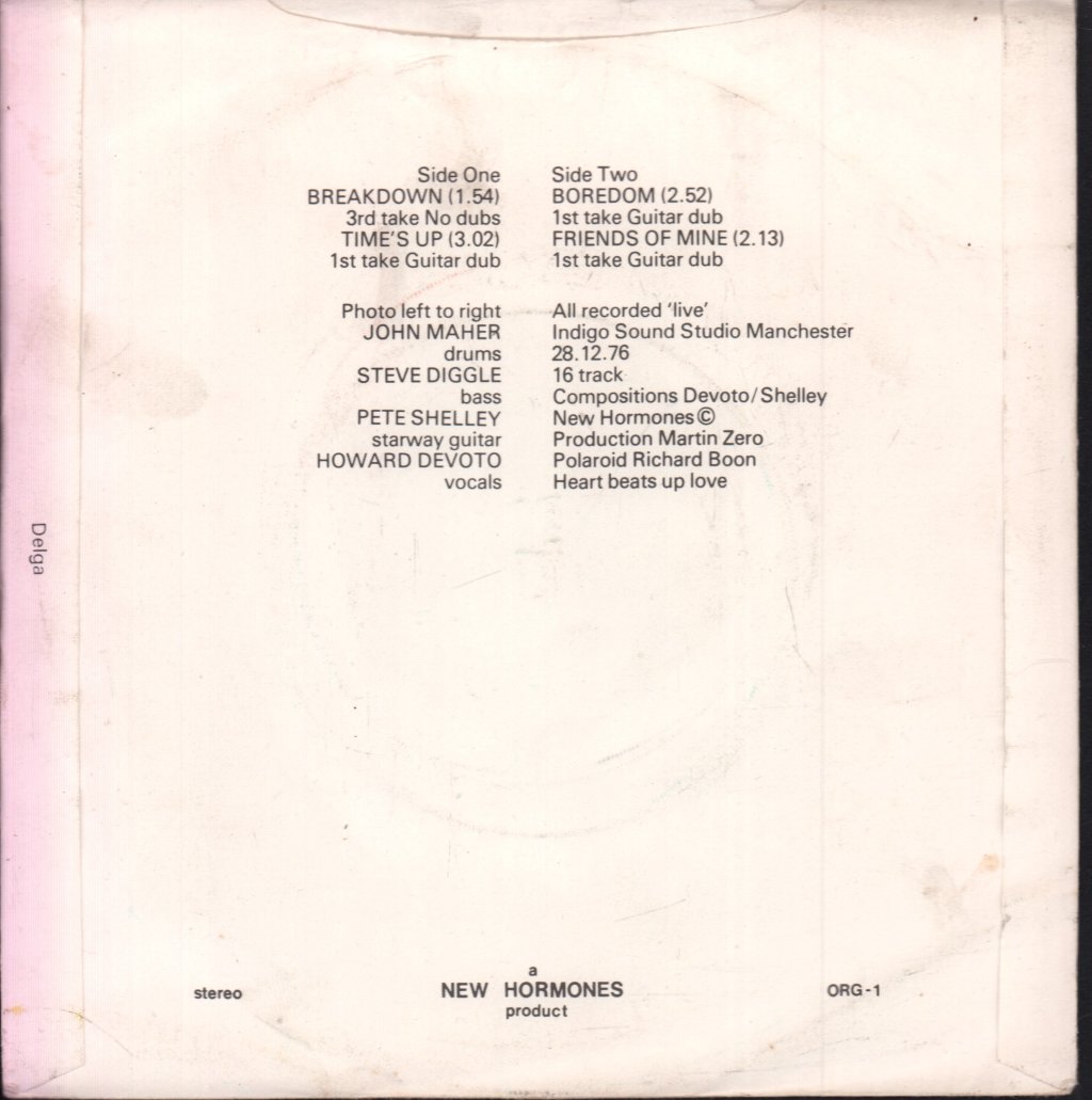 Buzzcocks - Spiral Scratch - 7 Inch
