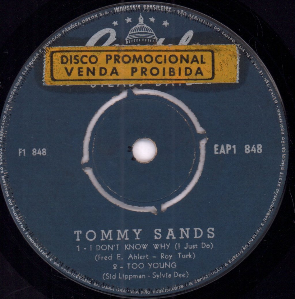 Tommy Sands - Steady Date - 7 Inch