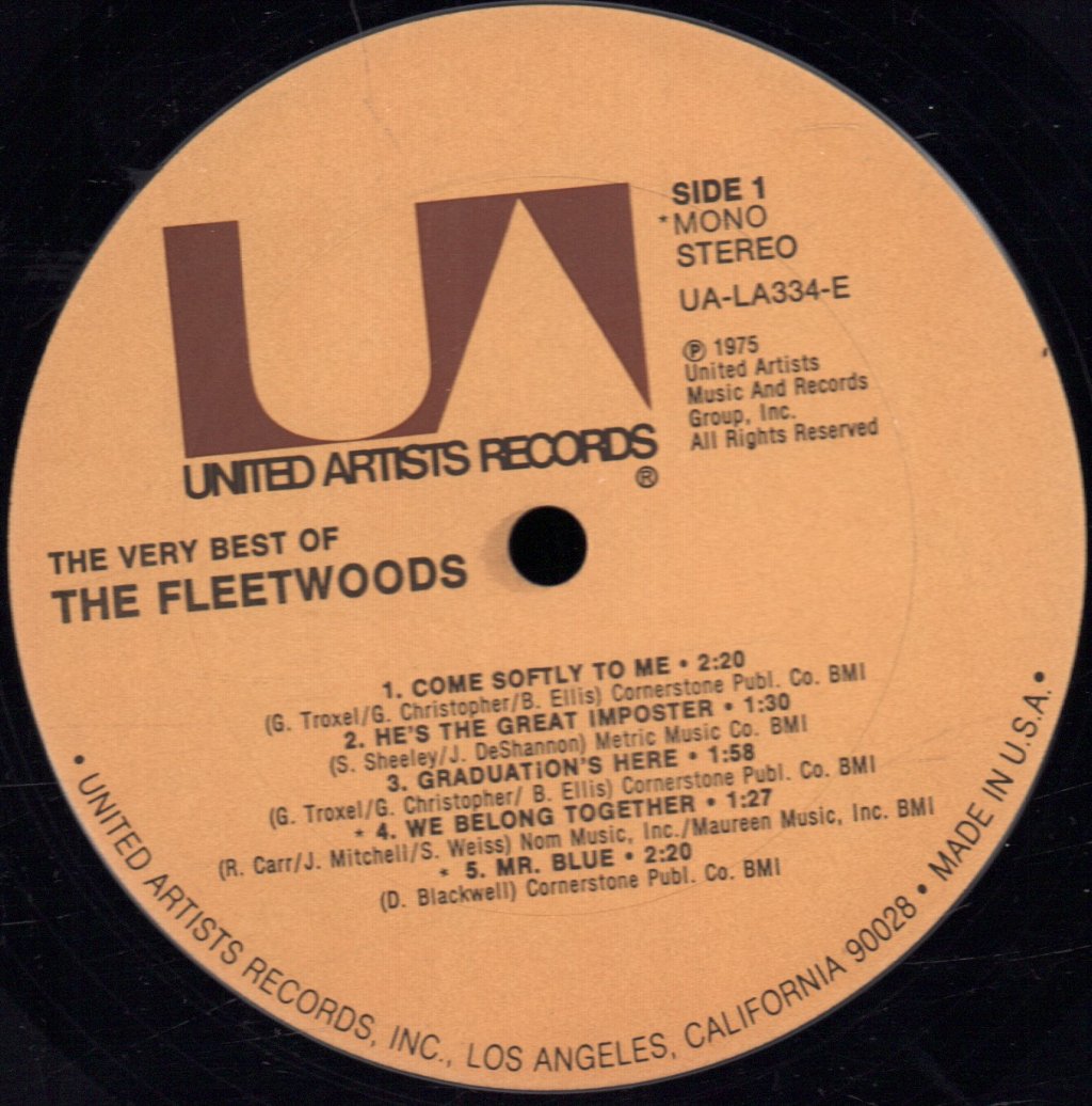 Fleetwoods - Very Best Of - Lp