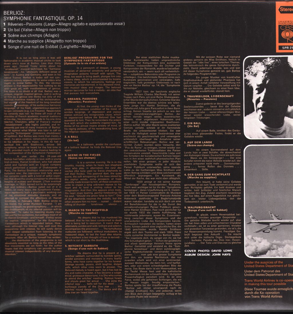 Leonard Bernstein / New York Philharmonic - Berlioz - Symphonie Fantastique - Lp
