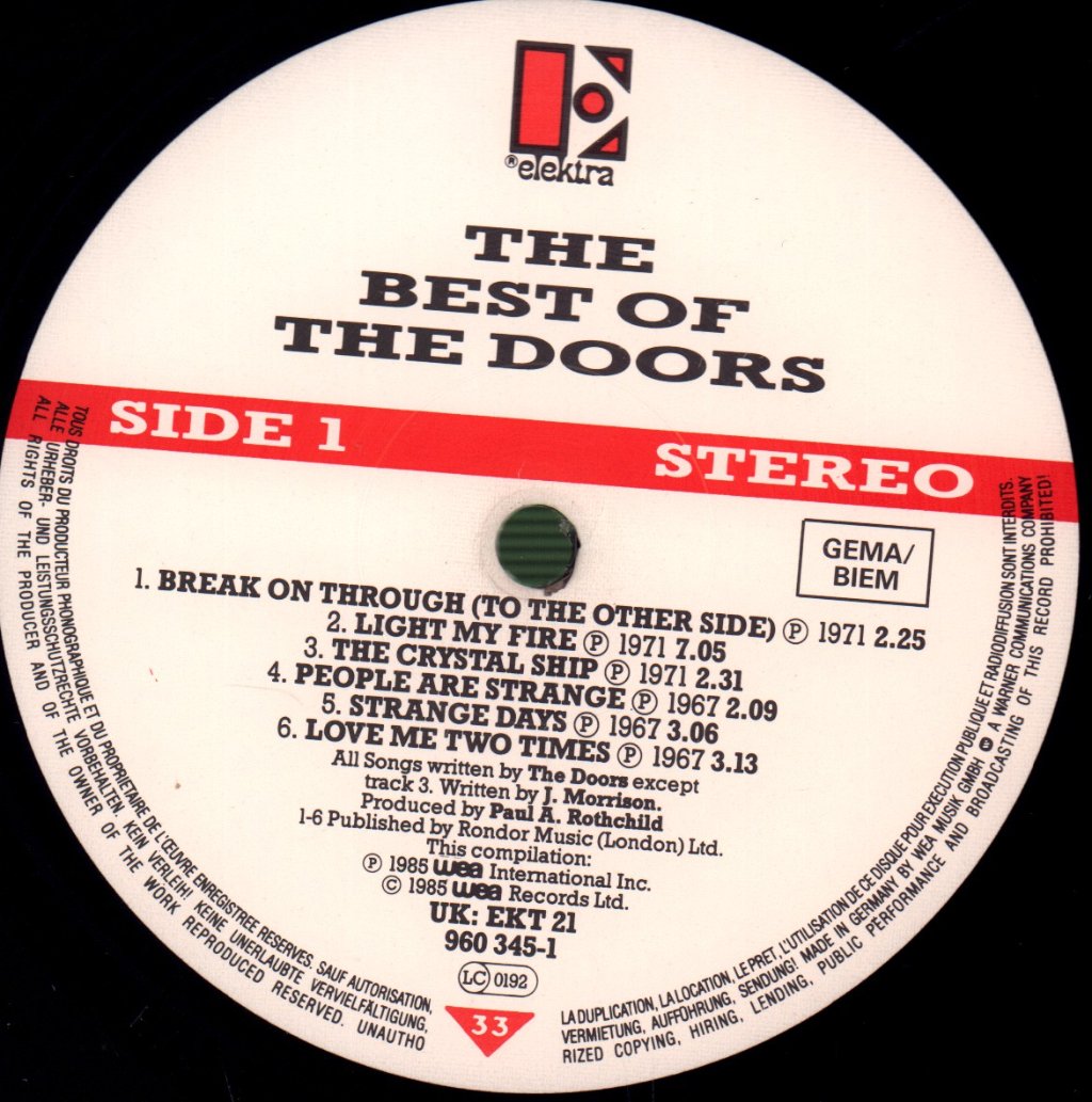 Doors - Best Of - Double Lp