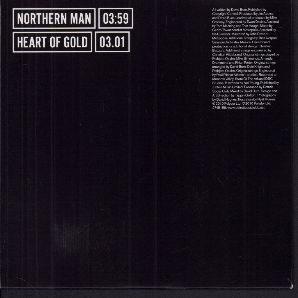Detroit Social Club - Northern Man - 7 Inch