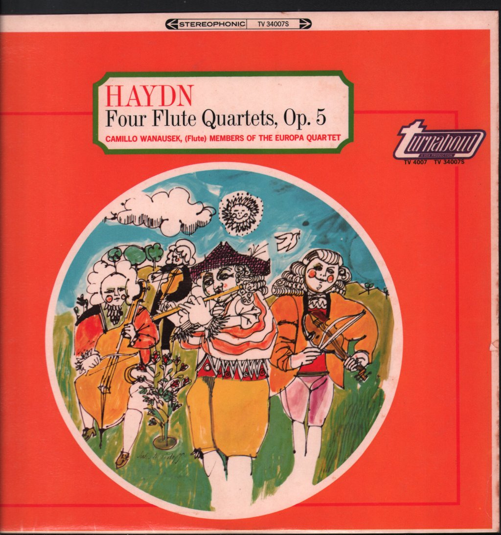 Camillo Wanausek / Members Of The Europa Quartet - Haydn - Four Flute Quartets, Op. 5 - Lp