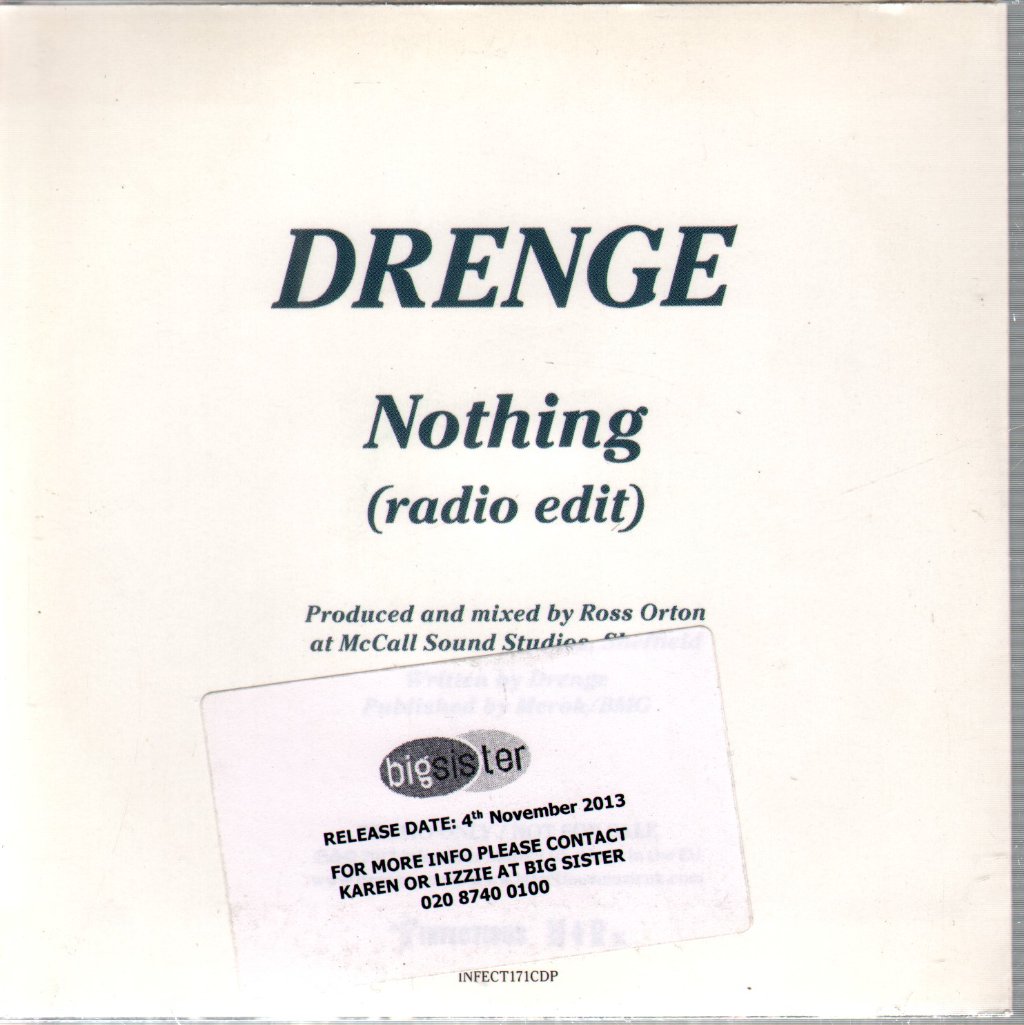 Drenge - Nothing - Cd