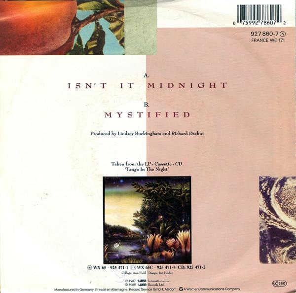 Fleetwood Mac - Isn't It Midnight - 7 Inch