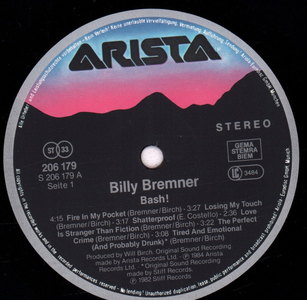 Billy Bremner - Bash - Lp