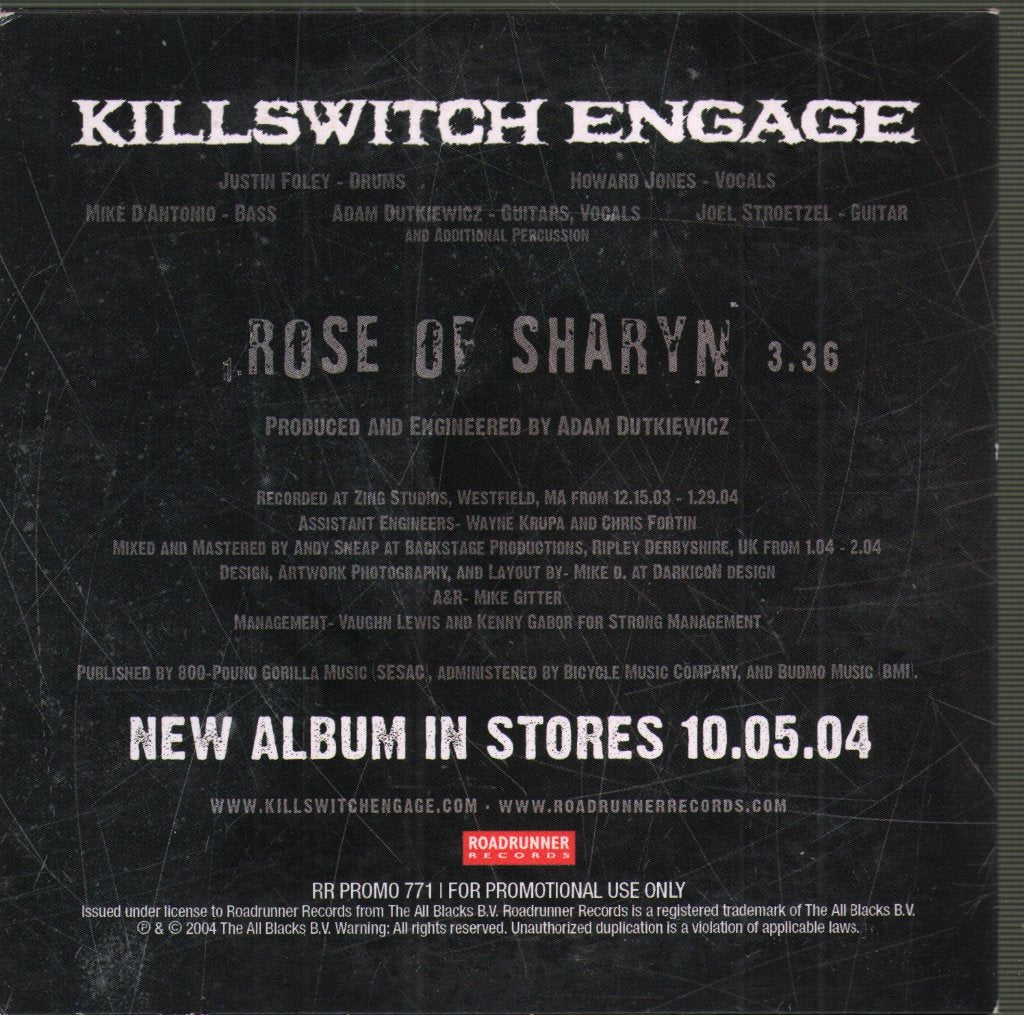 Killswitch Engage - Rose Of Sharyn - Cd