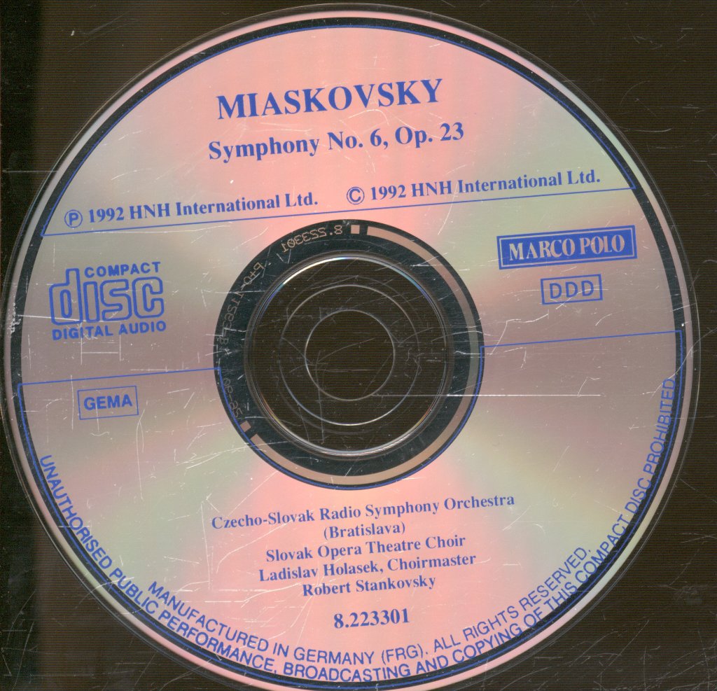 Czecho-Slovak Radio Symphony Orchestra, Robert Stankovsky - Miaskovsky - Symphony No. 6, Op. 23 - Cd