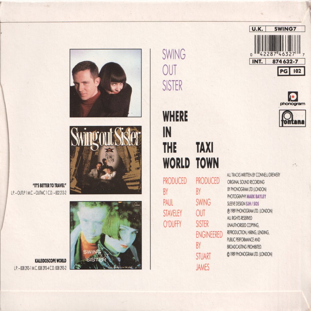 Swing Out Sister - Where In The World - 7 Inch