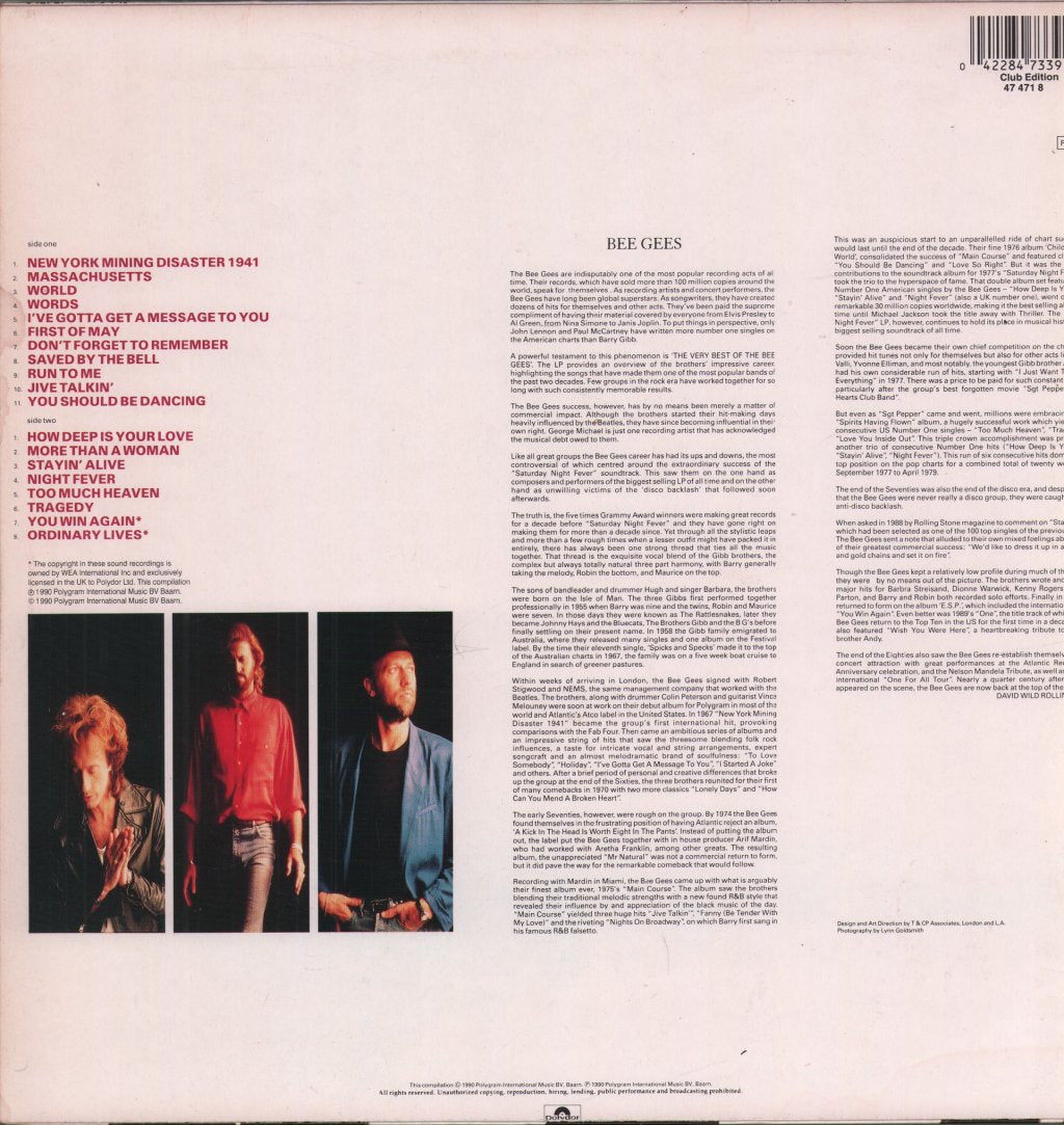 Bee Gees - Very Best Of The Bee Gees - Lp