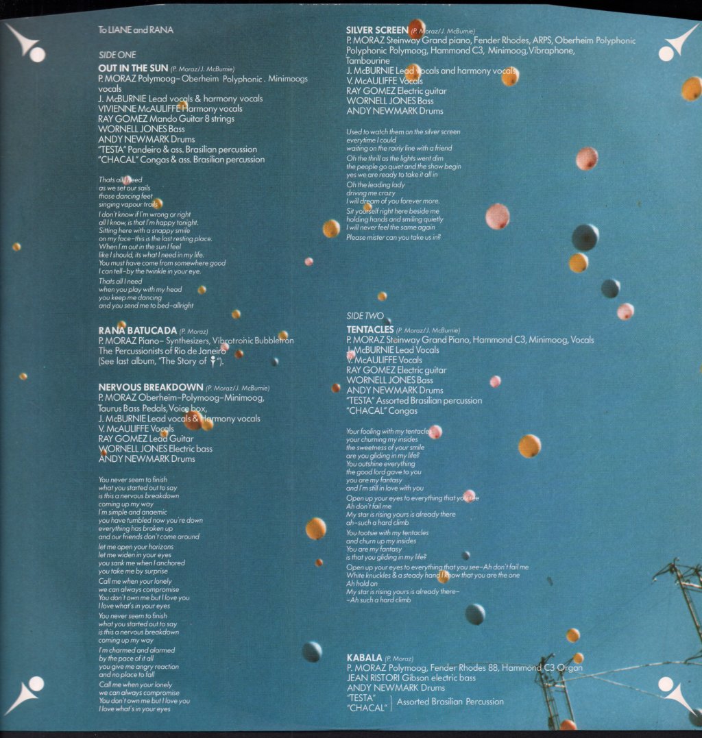 Patrick Moraz - Out In The Sun - Lp